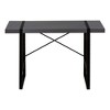 Vynxaria Modern 48" Grey Computer Desk with Black Metal Frame Sleek Home Office Workspace for Laptops - 2 of 4