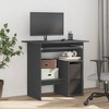 vidaXL Desk Gray 31.5"x17.7"x29.1" Engineered Wood - 3 of 4