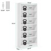 Resenkos Bookshelf, Bookcase Standing Shelf Unts,Wood Bookcase, 72" Tall Bookshelf with 6-Tier Open Storage Shelves,White(6-Tier) - 2 of 4