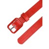 INSPIRE CHIC Women's Thin Rectangle Pin Buckle Skinny Leather Waist Belt - 2 of 4