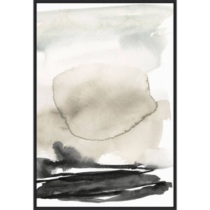 Amanti Art 23" x 33" Horizon Triptych II by Jennifer Goldberger : Modern Abstract Canvas - 1 of 4