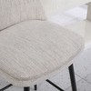 PAGED Modern Swivel Bar Stools Set of 2 PU Leather Counter Height Bar Stools with Back and Metal Legs for Dining Room - 4 of 4