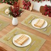 REGALWOVEN Fall Placemats Set of 6 Plastic Placemats for Dining Table Decor, Washable Kitchen Table Mat with Snowflake Pattern - 2 of 4