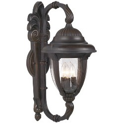 John Timberland Mission Outdoor Wall Light Fixture Bronze Tree Motif 12 ...