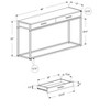 NicBex Narrow Console Table with 2 Large Storage Drawers,Minimalist Entryway Table with Black Metal Handles,Modern Couch Table for Living Room,Black - 3 of 4