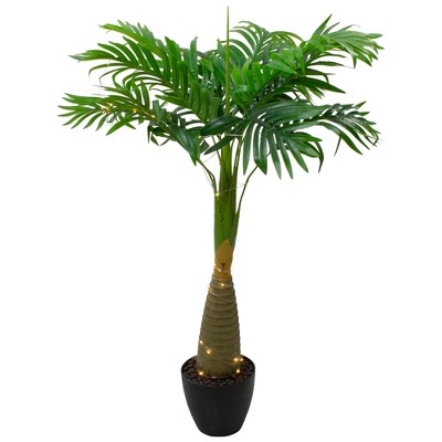 Northlight 38" LED Lighted Potted Artificial Palm Plant