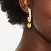 Pearl Hoop Earrings - A New Day™ - 2 of 3