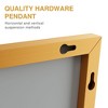 2 Pieces 38 In.H x 26 In.W Black Aluminum Alloy Fine Edged Rectangular Hanging Mirror Frame Wall Mirror - 4 of 4