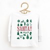 Santa Christmas Icons - Toddler Long Sleeve Graphic Tee and Youth Long Sleeve Graphic T-Shirt - 2 of 3