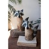 Recycled Wood & Iron Raccoons, 12"H – Distressed Multi-Tone Decorative Animal Accents, Set of Two by Kalalou - 3 of 4