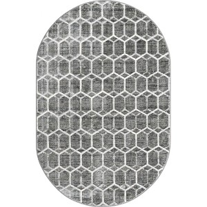 Unique Loom    Matrix Trellis Tile Area Rug - 1 of 4