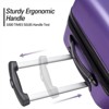 3 Piece Luggage Set With Spinner Wheel 3-digit Combination TSA Lock ABS Lightweight Suitcase For Business Travel 3 Sizes 20" 24" 28" - 3 of 4