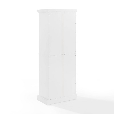 White Beadboard Pantry with Adjustable Shelves