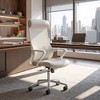 High Back Office Chair 46.9–50.8"H Light Gray – Mesh Fabric & Chromed Steel Frame, Adjustable Swivel Task Chair By Zuo Modern - 2 of 4