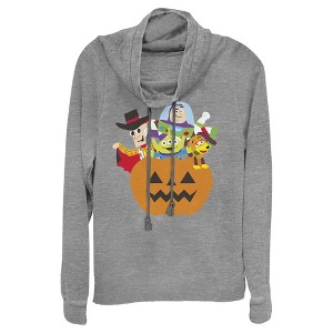 Juniors Womens Toy Story Halloween Toy Treats Cowl Neck Sweatshirt - 1 of 4