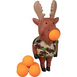 Hog Wild Moose Popper Toy - Shoot Foam Balls Up to 20 Feet - 6 Balls Included - Age 4+ - 1 of 4