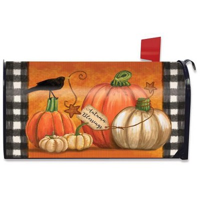 Briarwood Lane Rustic Pumpkins Fall Magnetic Mailbox Cover Primitive ...