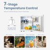 Yeego 1.34 cu.ft Mini Refrigerator- White: Countertop Fridge for Skincare, Food, Drinks - 4 of 4