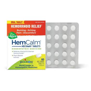 Boiron HemCalm Homeopathic Medicine For Hemorrhoid Relief  -  60 Tablet