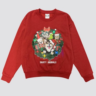 Men's IML Party Animals Pullover Sweatshirt - Red