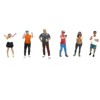 "The Fanatics" 6 piece Diecast Figure Set Limited Edition for 1/64 Scale Models by American Diorama - 3 of 4