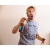 Mens This Way To The Christmas Party Funny Fit Santa Holiday T shirt - Crazy Dog Men's T Shirt - 3 of 4