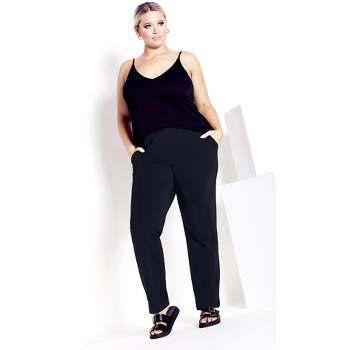 Women's Plus Size Supima® Active Pant Black - average | AVENUE