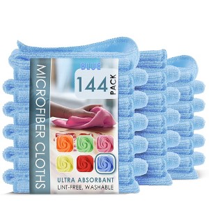 Hearth & Harbor Microfiber Cleaning Cloth, Reusable Microfiber Towel, Lint Free Washcloths - 1 of 4