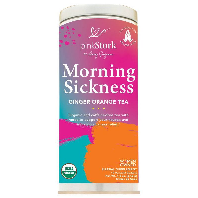 Pink Stork Tea: Morning Sickness Relief Pregnancy Tea - 30 cups, 1 of 5