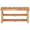 vidaXL Shoe Rack 35.4 in.x12.5 in.x18.1 in. Solid Acacia Wood - 2 of 4