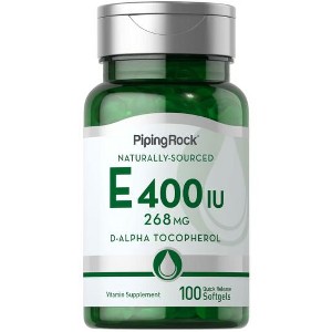 Piping Rock Vitamin E 400 iu | 100 Softgels - 1 of 2