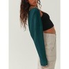 Clearlove Womens Long Cardigan Lightweight Sweater Open Front Long Sleeve Outfits Short Cardigan Coat - 3 of 4