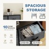 AZL1 Life Concept Utility Storage Drawers Stylish and Functional Storage, 10 Drawer Dresser for Nursery, Closet, Entryway, Gray, 31.5"*11.8"*45.6" - 4 of 4