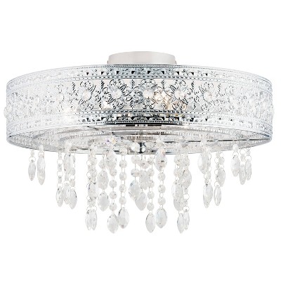 24" 3-Light Giselle Chandelier Polished Gold - River of Goods