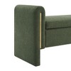 Modern Teddy Bed End Bench with Arms and Storage, Upholstered Large Foot Rest Stool, 52.25in Width - 4 of 4