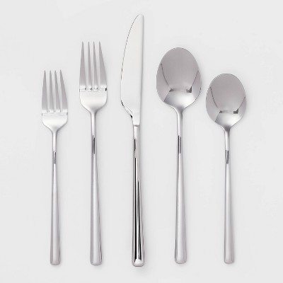 20pc Stainless Steel Carrigain Mirrored Silverware Set - Threshold™