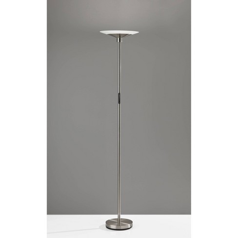 Solar Torchiere (Includes LED Light Bulb) Silver - Adesso - image 1 of 4