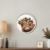 Creative Products Highland Floral Crown 20 x 20 Round White Framed Print - 4 of 4