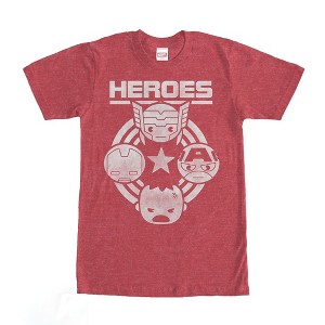 Men's Marvel Kawaii Avengers Heroes T-Shirt - 1 of 4