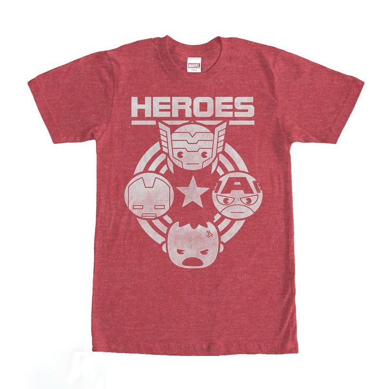 Men's Marvel Kawaii Avengers Heroes T-Shirt, 1 of 5