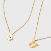 Beloved + Inspired 14K Gold Dipped Butterfly Pendant Necklace Set 2pc - Gold - 3 of 3