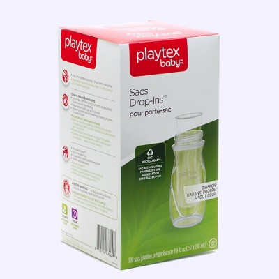 Playtex Baby – Drop-Ins Disposable Liners, 8oz, 100 Count, Leak-Free & BPA-Free
