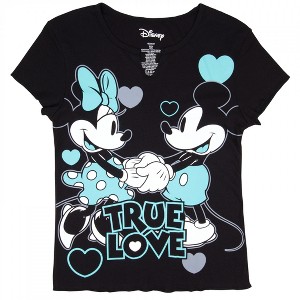 Womens Mickey and Minnie Mouse True Love Nightshirt - 1 of 2