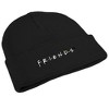 Friends Logo Knit Beanie for Men and Women, Black - 4 of 4