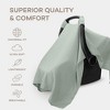 Comfy Cubs Baby Car Seat Cover - Infant Car Seat Cover for Sun with Large Size Car Seat Canopy - 3 of 4