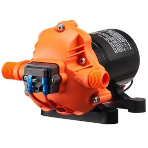 VEVOR 12V Diaphragm Pump, 3 GPM (11.36 L/min), 3-Chamber 12 Volt DC Water Pump with Automatic Pressure Switch 40-100 PSI Adjustable, 50 PSI - 1 of 4