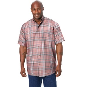KingSize Short Sleeve Wrinkle Resistant Sport Shirt - 1 of 4