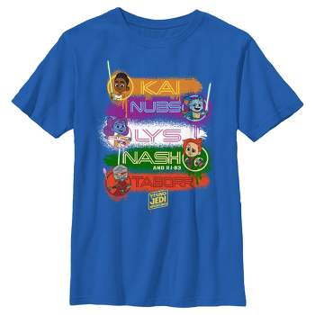 Boy's Star Wars: Young Jedi Adventures Character Names T-Shirt