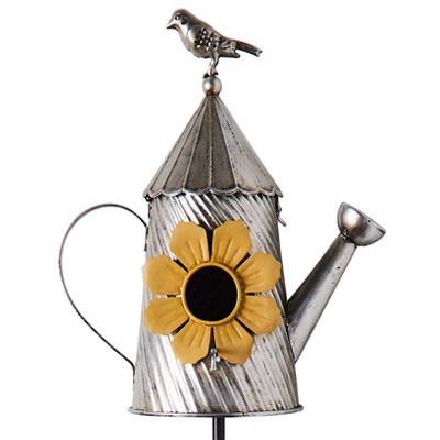 The Lakeside Collection Metal Birdhouse Garden Stakes