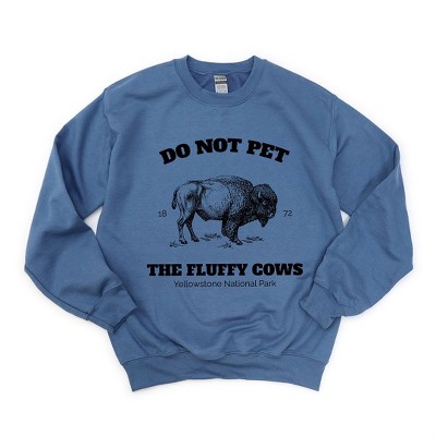 Simply Sage Market Women's Graphic Sweatshirt Yellowstone Fluffy Cows